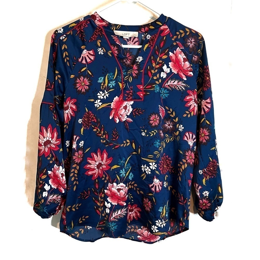 Ann Taylor Loft Floral Blouse